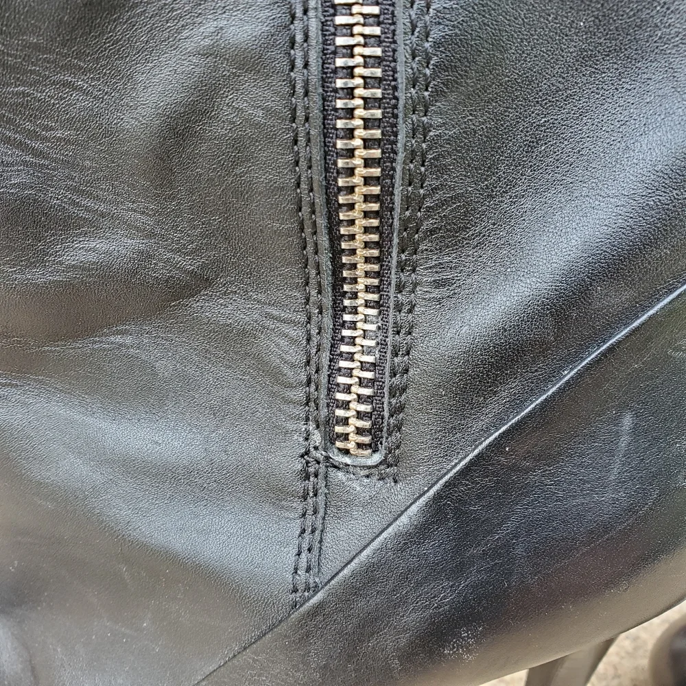 Coach Bethie Black Nappa Leather and Suade Boots, Size 5